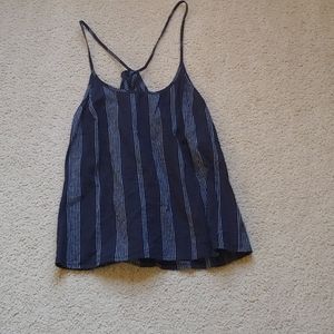 Striped linen top
